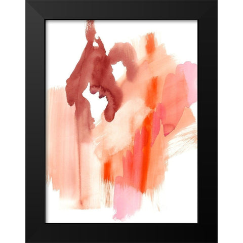 Flowing Sunset I Black Modern Wood Framed Art Print by Goldberger, Jennifer