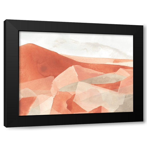 Desert Valley I Black Modern Wood Framed Art Print by Vess, June Erica