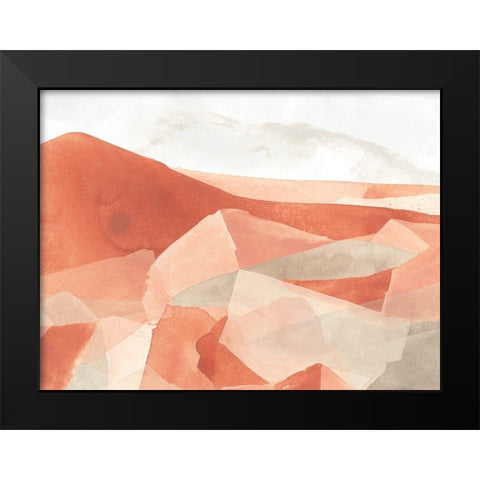 Desert Valley I Black Modern Wood Framed Art Print by Vess, June Erica