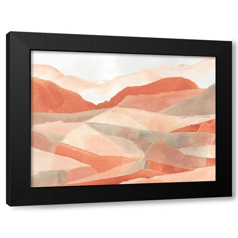 Desert Valley II Black Modern Wood Framed Art Print with Double Matting by Vess, June Erica