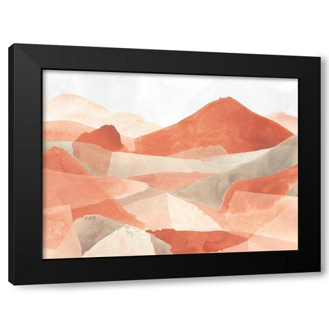 Desert Valley III Black Modern Wood Framed Art Print with Double Matting by Vess, June Erica