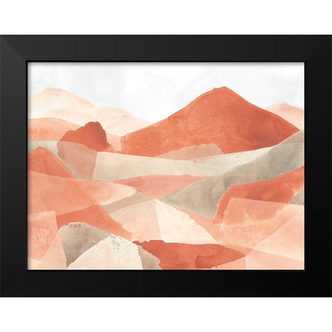 Desert Valley III Black Modern Wood Framed Art Print by Vess, June Erica