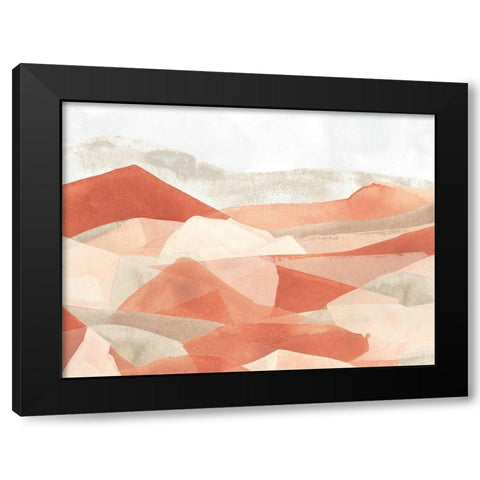 Desert Valley IV Black Modern Wood Framed Art Print by Vess, June Erica