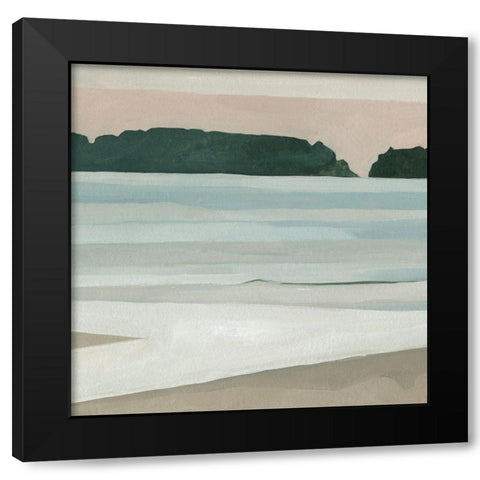 Coastal Lines III Black Modern Wood Framed Art Print by Scarvey, Emma