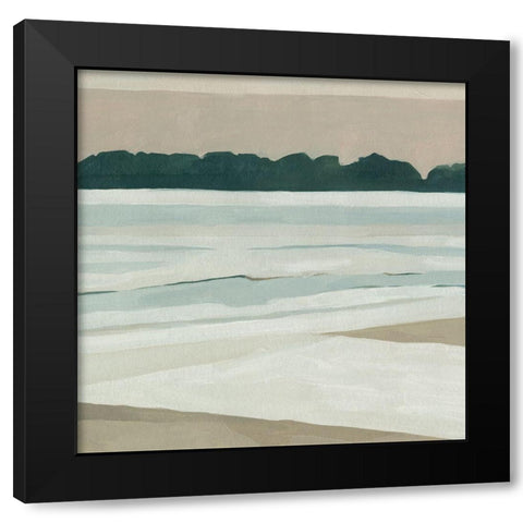 Coastal Lines IV Black Modern Wood Framed Art Print with Double Matting by Scarvey, Emma