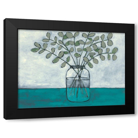 Jar of Stems I Black Modern Wood Framed Art Print by Moore, Regina
