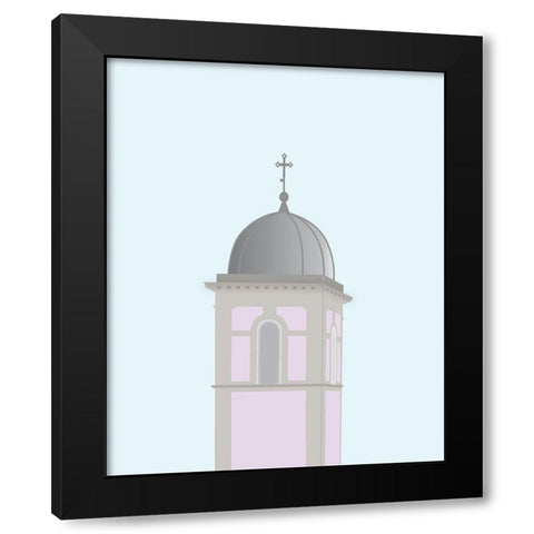 Travel Europe--Pedona Black Modern Wood Framed Art Print with Double Matting by Soerensen, Gurli