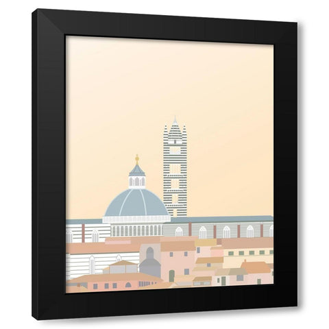 Travel Europe--Duomo di Siena Black Modern Wood Framed Art Print by Soerensen, Gurli