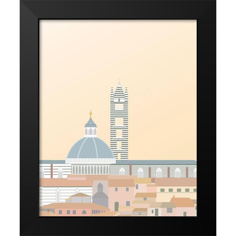 Travel Europe--Duomo di Siena Black Modern Wood Framed Art Print by Soerensen, Gurli
