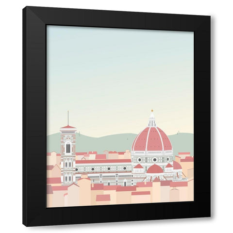 Travel Europe--Firenze Black Modern Wood Framed Art Print by Soerensen, Gurli