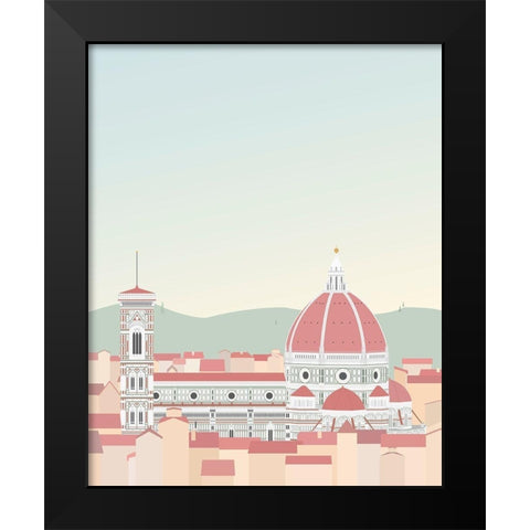 Travel Europe--Firenze Black Modern Wood Framed Art Print by Soerensen, Gurli