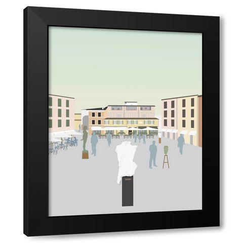 Travel Europe--Pietrasanta Black Modern Wood Framed Art Print by Soerensen, Gurli
