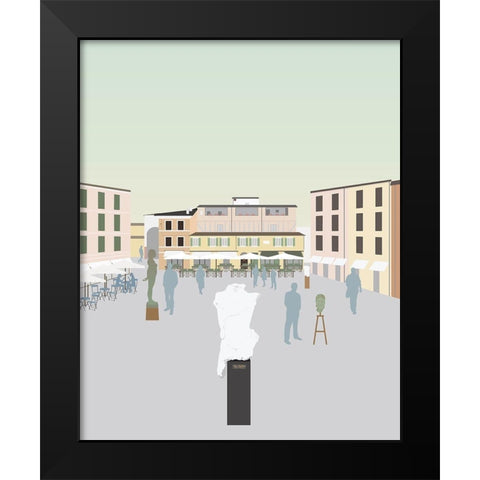 Travel Europe--Pietrasanta Black Modern Wood Framed Art Print by Soerensen, Gurli