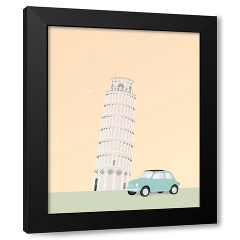 Travel Europe--Pisa Black Modern Wood Framed Art Print by Soerensen, Gurli