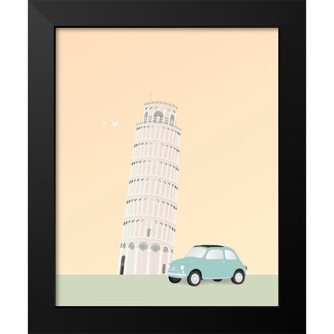 Travel Europe--Pisa Black Modern Wood Framed Art Print by Soerensen, Gurli