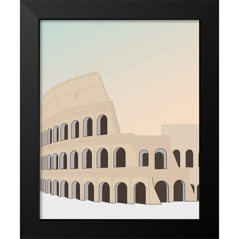 Travel Europe--Rome Black Modern Wood Framed Art Print by Soerensen, Gurli