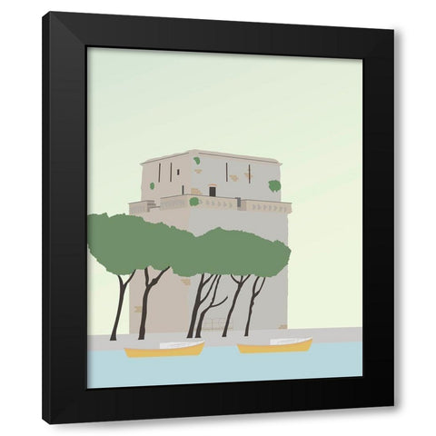 Travel Europe--Viareggio Black Modern Wood Framed Art Print by Soerensen, Gurli