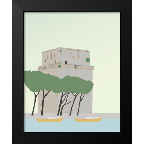 Travel Europe--Viareggio Black Modern Wood Framed Art Print by Soerensen, Gurli