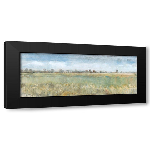 Open Field II Black Modern Wood Framed Art Print with Double Matting by OToole, Tim