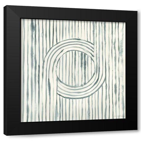 Gyrate I Black Modern Wood Framed Art Print by Lam, Vanna