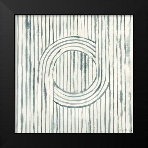 Gyrate I Black Modern Wood Framed Art Print by Lam, Vanna