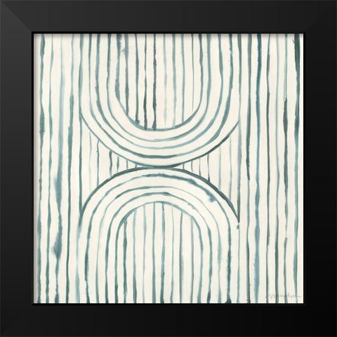 Gyrate II Black Modern Wood Framed Art Print by Lam, Vanna