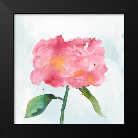 Joyful Peony IV Black Modern Wood Framed Art Print by Ludwig, Alicia
