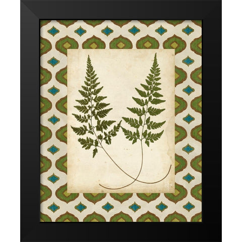 Moroccan Ferns I Black Modern Wood Framed Art Print by Vision Studio