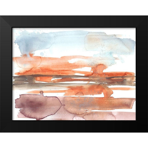 Sunset Horizon I Black Modern Wood Framed Art Print by Goldberger, Jennifer