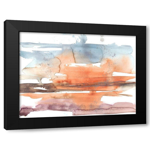 Sunset Horizon II Black Modern Wood Framed Art Print with Double Matting by Goldberger, Jennifer