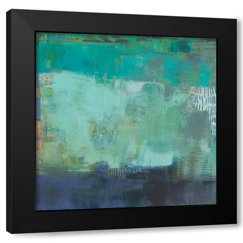 Hadal Black Modern Wood Framed Art Print by Jachimiec, Sue