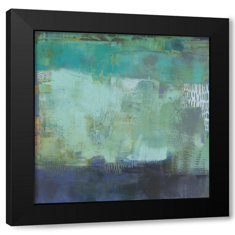 Hadal Black Modern Wood Framed Art Print by Jachimiec, Sue