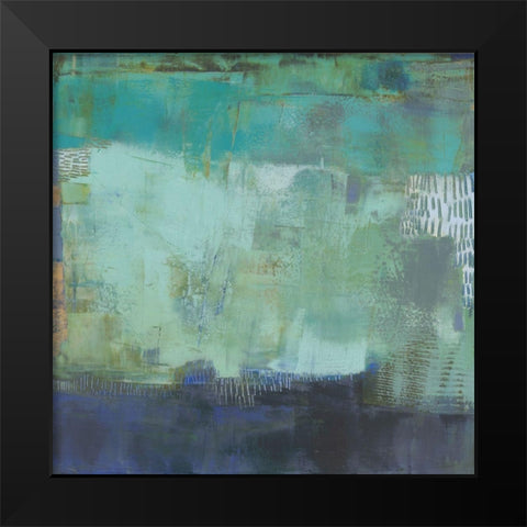 Hadal Black Modern Wood Framed Art Print by Jachimiec, Sue