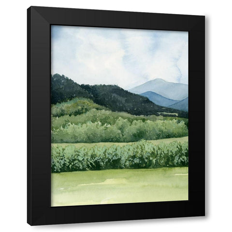 Blue Sunday I Black Modern Wood Framed Art Print with Double Matting by Popp, Grace