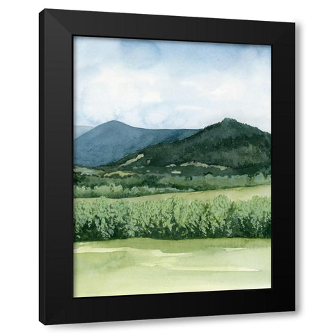Blue Sunday II Black Modern Wood Framed Art Print with Double Matting by Popp, Grace