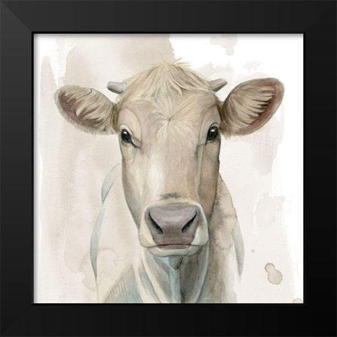 Prairie Bovine I Black Modern Wood Framed Art Print by Popp, Grace