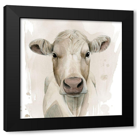 Prairie Bovine II Black Modern Wood Framed Art Print by Popp, Grace