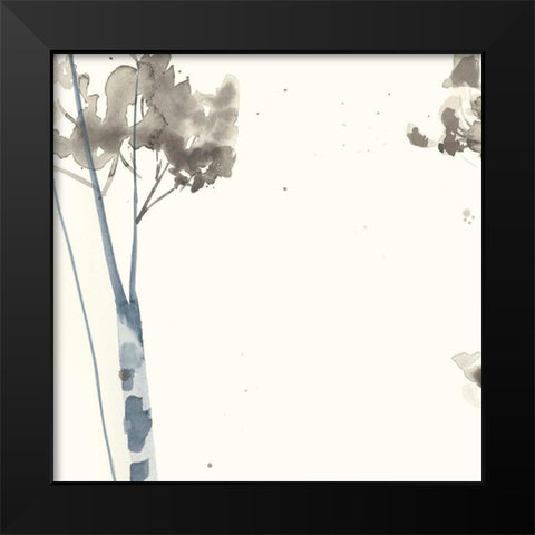 Birchline Grid II Black Modern Wood Framed Art Print by Goldberger, Jennifer