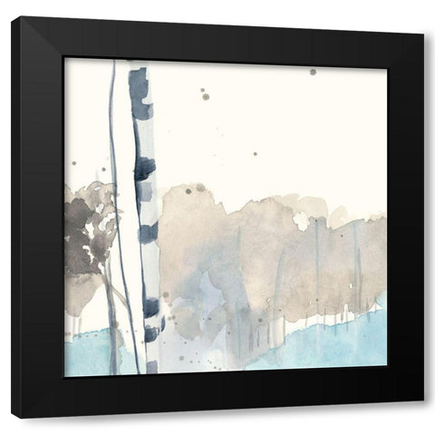 Birchline Grid V Black Modern Wood Framed Art Print by Goldberger, Jennifer