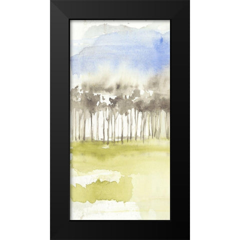 Split Treeline I Black Modern Wood Framed Art Print by Goldberger, Jennifer