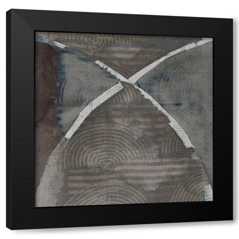 Stoneworks I Black Modern Wood Framed Art Print by Zarris, Chariklia