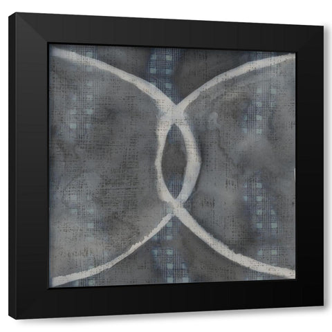 Stoneworks III Black Modern Wood Framed Art Print with Double Matting by Zarris, Chariklia