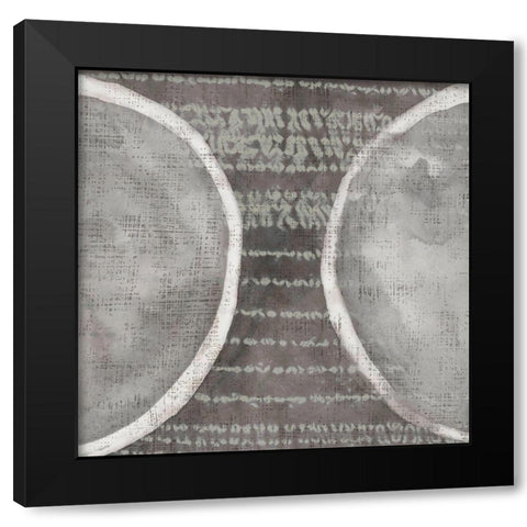 Stoneworks VI Black Modern Wood Framed Art Print by Zarris, Chariklia