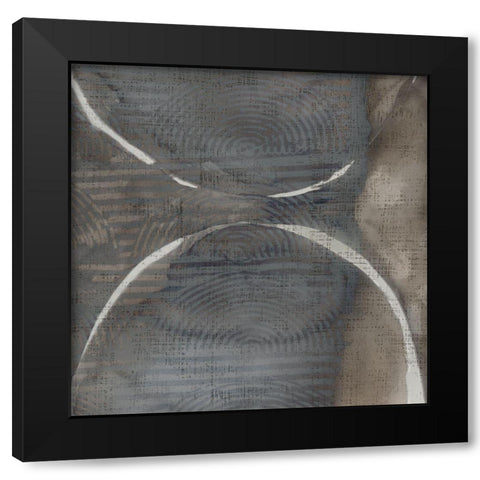 Stoneworks VIII Black Modern Wood Framed Art Print with Double Matting by Zarris, Chariklia