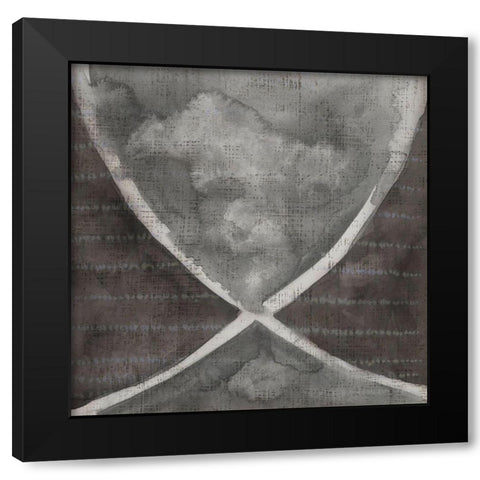 Stoneworks IX Black Modern Wood Framed Art Print with Double Matting by Zarris, Chariklia