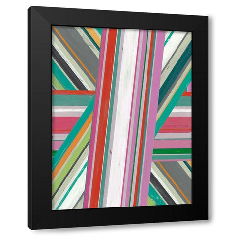 Summer Sarape I Black Modern Wood Framed Art Print with Double Matting by Studio W