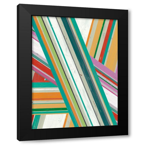 Summer Sarape II Black Modern Wood Framed Art Print with Double Matting by Studio W