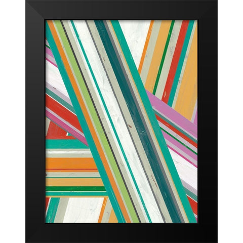 Summer Sarape II Black Modern Wood Framed Art Print by Studio W