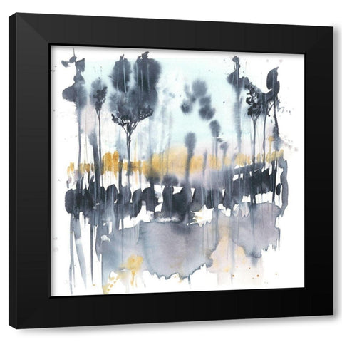 Paynes Reflection II Black Modern Wood Framed Art Print with Double Matting by Goldberger, Jennifer