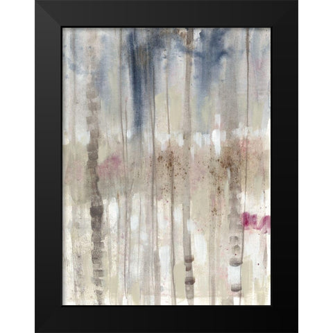 Subtle Birchline I Black Modern Wood Framed Art Print by Goldberger, Jennifer